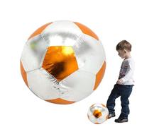 Indoor Soccer Ball - Simulation Football Fabric Covered Football Leakproof Soft Football Durable Interactive Inflatable Ball with Smooth Surface | Indoor and Outdoor Sports Train