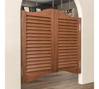 Indoor Solid Wood Revolving Door with Auto-Close Mechanism for Hallway, Kitchen, Bar, and Cafe Partitions