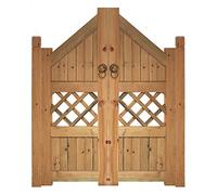 Indoor Solid Wood Swinging Cafe Door with Auto-Close Hinges, Ideal for Kitchen, Shop, Bar, and Parlor Partitions