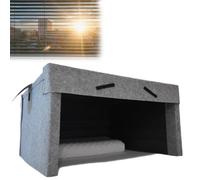 Indoor Soundproof Sleep Cabin - Blackout Noise Reduction Tent for Ultimate Rest, Light-Proof Design Perfect for Twin to King Beds, Ideal for Sleepers Seeking Serenity.