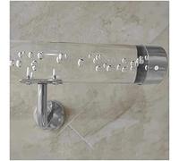 Indoor Stair Handrail Set, Non-Slip Transparent Design for Safety and Elegance, Wall-Mounted with Brackets