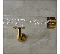 Indoor Stair Handrail Set, Non-Slip Transparent Design for Safety and Elegance, Wall-Mounted with Brackets