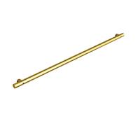 Indoor Stair il Black Safety Railing with Galvanized Steel Pipe Industrial Stair Railing for Garden Loft Corridor - 140CM Gold Finish