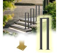 Indoor Stair ils Modern USd Iron Railings Floored Industrial Support Rod for Garden Loft CorridorBlack 65cm/2.1ft Stair Safe Rail