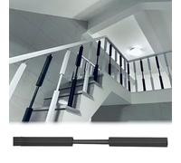 Indoor Stair Railing Balusters 95cm Metal Posts for Outdoor Steps & Terraces Pack of 10 12 16 20 (Black 27 Pac) & Slish Safe Solut