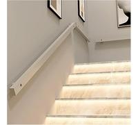 Indoor Stair Railing il 6.5ft Anti-Slip Grab Bar Kit Wooden Grain Finish 1m-4m Adjustable Barrier-Free Safety Banister (Gray)