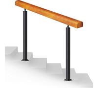 Indoor Stair Railing Kit 24" Wooden il Support Post Transitional Porch Railing & Stylish Banister Easy Installation One Color 60cm