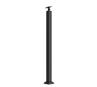 Indoor Stair Railing - Metal il with Square Post & Wooden Handgrip Easy Install Steps for Hallway Staircase Terrace & Porch - & Modern Design