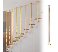 Indoor Stair Railing Vertical Balusters Set Adjustable 40180cm Wooden Step Handrail Kits for Hollow Stair Spindles 30in (76.2cm) Height Modern Home Décor