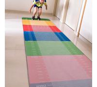 Indoor Standing Long Jump Mat Colorful, 2m/3m Long Exercise Measuring Mat, Jumping Practice Test Pad, Home Floor Carpet Rug for Bedroom Living Room