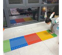 Indoor Standing Long Jump Mat Colorful, Long Exercise Measuring Mat, Jumping Practice Test Pad, Home Floor Carpet Rug for Bedroom Living Room