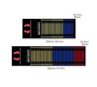 Indoor Standing Long Jump Mat for Home, Kids Adult,Non Slip Jumping Measuring Equipment, Gym Exercise Practice Test Board(3.5x0.9m/137.8x35.43in)