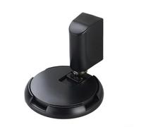 Indoor Storm Door Stop Floor Mounted with No Drilling Needed, Zinc Alloy Construction and Dual Installation Methods for Stability (Black)