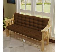 Indoor Swing Seat Pad with Backrest Overstuffed Bench Cushion for 2 3 Seater Sofa Soft Chair Mat for Furniture Loveseat 100 * 100 * 8cm Blue