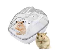 Indoor Syrian Hamster Sand Bath Container - Gerbils, Clear Chinchilla Bathtub, Hamsters, Gerbils, Mice, Lemming Potty Litter Bathtub, Gerbil Body Cleansing