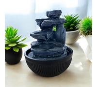 Indoor Tabletop Fountain 25CM 240V Decorative Water Feature Home Office Zen