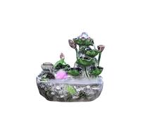 Indoor Tabletop Fountain Tabletop Water Fountain Lotus Feng Shui Wheel Indoor Circulating Water Ornaments(Large)