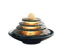 Indoor Tabletop Fountains, Desktop Fountain Ceramic Marble Tabletop Water Circulation Home Decor