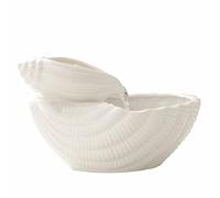 Indoor Tabletop Water Fountain Creative Ceramics Desktop Fountain Waterfall Decoration with Conch Modeling Design Portable Tabletop Decorative Meditation Waterfall for Office Living Room Desktop water