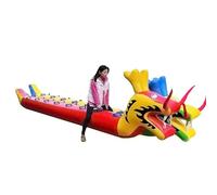 Indoor Team Building Games Adults Outdoor Activities PVC Inflatable Dragon Boat Equipment For Schools Corporate Communities, 2pcs(6 seats/L-4.5M)