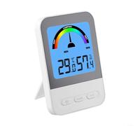 Indoor Thermometer and Humidity Meter Digital with Large Backlight - Precise Room Temperature Probe for Baby Nursery Greenhouse Office Desktop Stand