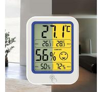 Indoor Thermometer and Hygrometer Digital with Real Time Updates Every 10 Seconds, Comfort Icons for Dry, Comfort, Wet Levels, Multiple Placement Options