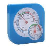 Indoor Thermometer Hygrometer with Stand Support and Hanging Hook for Flexible Placement in Rooms Greenhouses Labs and Storage Areas (blue)