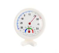 Indoor Thermometer Hygrothermograph Plastic TH108 Analog Temperature Humidity Meter Dial Shape Temperature Hygrometer Display Instrument With Pointer Instructions