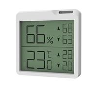 Indoor Thermometers Humidity Sensors Compact Clear LCDs Display Minimum/Maximums Records For Home Office Climate Control Portable Digital Hygrometer For Bedroom