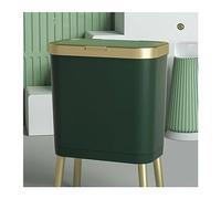 Indoor Trash Can Kitchen with Lid Large Capacity Heightened Design Living Room Pop-up Press Waste Basket Garbage Bin, 15L Dumpster