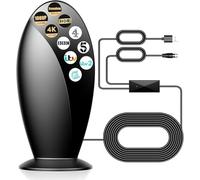 Indoor TV Aerial,560+ Miles Range Digital TV ariels indoor for Smart TV and Older TVs,Support 4K 8K 1080P HD Local Channels with 18FT HD Cable & Signal Booster