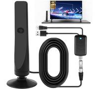 Indoor TV Aerial, Digital Antenna 2025 Upgraded 1080P 4K HD with Amplifier Signal Booster for Smart TV High Gain Outdoor Aerial with Strong Signal 9.8ft Cable 4G 360° for Wavemax Antenna 280 Miles