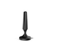 Indoor TV Aerial Freeview Aerial with Signal Booster, Strong Magnetic Base for Easy Installation, Smart TV Aerial for 4K/1080P, 5m Coax Cable, Easy Plug & Play Setup