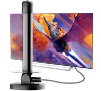 Indoor TV Aerial with Magnetic Base - 360° Reception Freeview Compatible Digital HDTV Antenna - Supports DVB-T2, Full HD & 4K Ultra HD - Smart TV Aerial with 3m Coaxial Cable