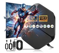 Indoor TV Antenna, 4K Ultra HD Free Channels with Amplifier