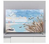 Indoor TV Cover Soft Polyester Fabric Dust and Sun Protection for Flatscreen Televisions and PC Displays