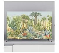 Indoor TV Cover Soft Polyester Fabric Dust and Sun Protection for Flatscreen Televisions and PC Displays