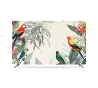 Indoor TV Dust Cover Dustproof Protective for Flat Screen LCD/LED TVs Stretchable Soft Fabric Case Television Covers for Living Room, Bedroom, Home Theater Decor-bird2||58-60inch