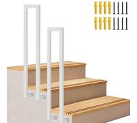 Indoor U Shaped Wrought Iron Stair Handrail Modern Non Slip Guardrail for Stairs Villas Balconies & Corridors Transitional 75cm (2.5ft) Railing System