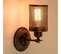 Indoor Vintage Wall Light E27 Adjustable Metal Wall Lamp 270° Swivel Wall Lighting Country House Nostalgia Decoration Bedside Lamp for Bedroom Living Room Study