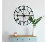 Indoor Wall Clock Matte Black 80cm