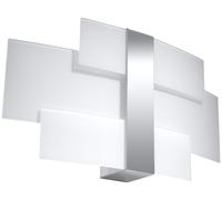 Indoor Wall Lamp CELIA Steel Glass White Chrome G9 LED SOLLUX LIGHTING Any room