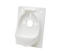 Indoor Wall Mount Drilling Dusts Catcher, White | Drill Debris Cup Collector with Center Guide for Shelf Curtain Bracket Setup