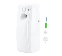Indoor Wall Mounted Automatic Air Freshener Dispenser, Aerosol Spray Fragrance Diffuser with Light Sensor, 24H/Day/Night Modes, 7.5-30 Min Interval, for Bathroom Hotel