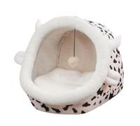 Indoor warm nest for small dogs in autumn and winter, semi-enclosed cat bed for small cats in all seasons(J,M)