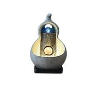 indoor water feature Resin Tabletop Fountain Circulating Waterscape Decoration for Home and Office water features for the garden(Blue)