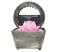 Indoor Water Fountain Tabletop, for MINI Feature Zen Meditation Decor, Relaxation Ornament Tabletop Fountain Water Fountain (Waterfall)(A)
