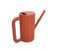 Indoor Watering Can 1L for Plants - Long Spout Precision Watering Jug for Houseplants, Succulents & Small Pots - Minimalist Ribbed Design - Strong Thick Plastic Durable Plant Can (Terracotta)
