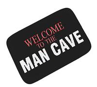 Indoor Welcome to The Man Cave Doormat Super Water Absorbent Door Mat,Entry Way Rug for High Traffic Areas 36X24 Inch