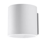 Indoor WHITE Wall Lamp ORBIS 1 Aluminium Dining Room Sollux G9 LED Round up down